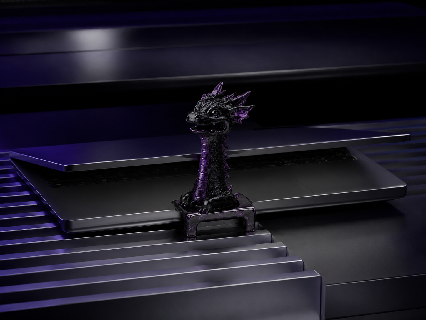 Lidhero character holding a laptop open